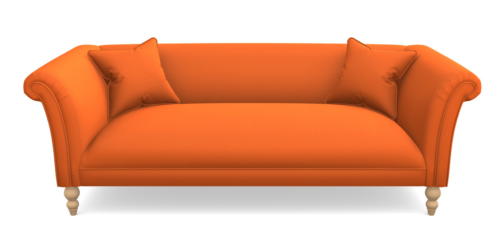 Product photograph of Woodbridge Bespoke 3 Seater Sofas In Clever Glossy Velvet - Seville from Sofas and Stuff Limited