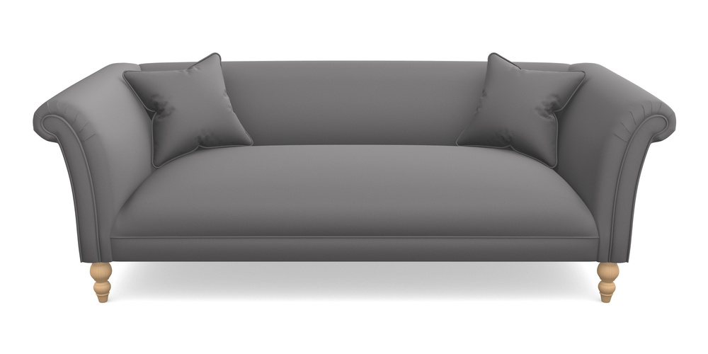 Product photograph of Woodbridge Bespoke 3 Seater Sofas In Clever Glossy Velvet - Shadow from Sofas and Stuff Limited