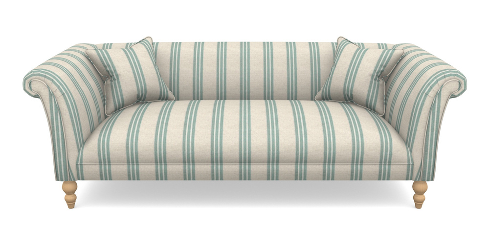 Product photograph of Woodbridge Bespoke 3 Seater Sofas In Cloth 18 Stripe Bengal - Cloth 18 Stripe Bengal Basil from Sofas and Stuff Limited