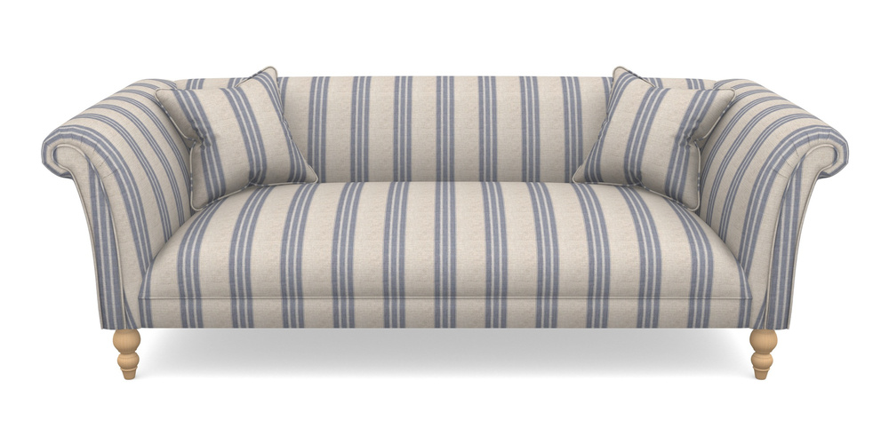 Product photograph of Woodbridge Bespoke 3 Seater Sofas In Cloth 18 Stripe Bengal - Cloth 18 Stripe Bengal Indigo from Sofas and Stuff Limited