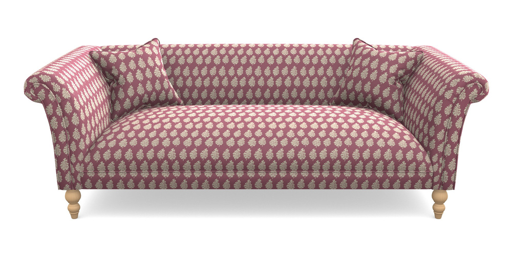 Product photograph of Woodbridge Bespoke 3 Seater Sofas In Cloth 21 - Oak Leaf - Cassis from Sofas and Stuff Limited