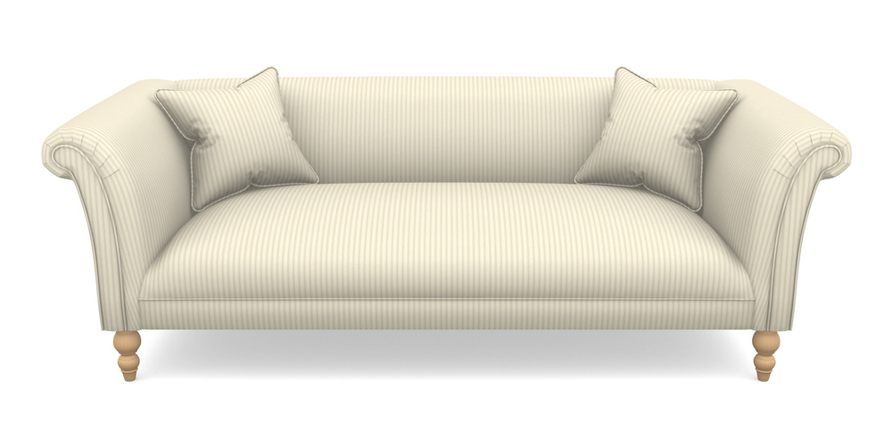 Product photograph of Woodbridge Bespoke 3 Seater Sofas In Cotton Stripe - Grey from Sofas and Stuff Limited