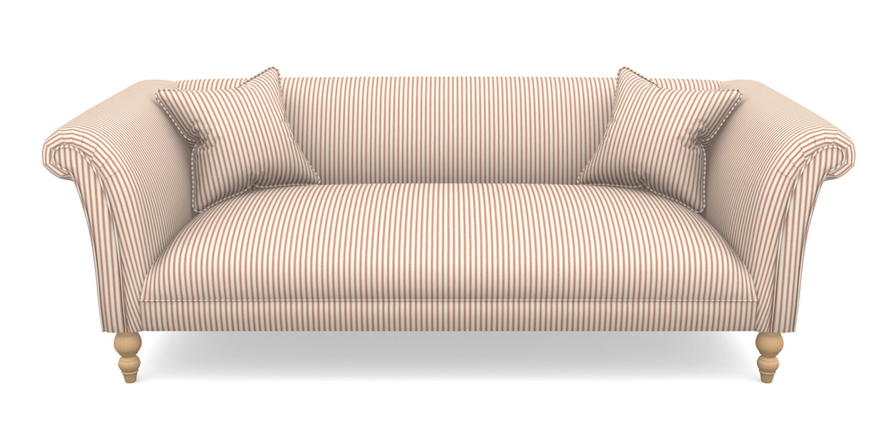 Product photograph of Woodbridge Bespoke 3 Seater Sofas In Cotton Stripe - Peony from Sofas and Stuff Limited