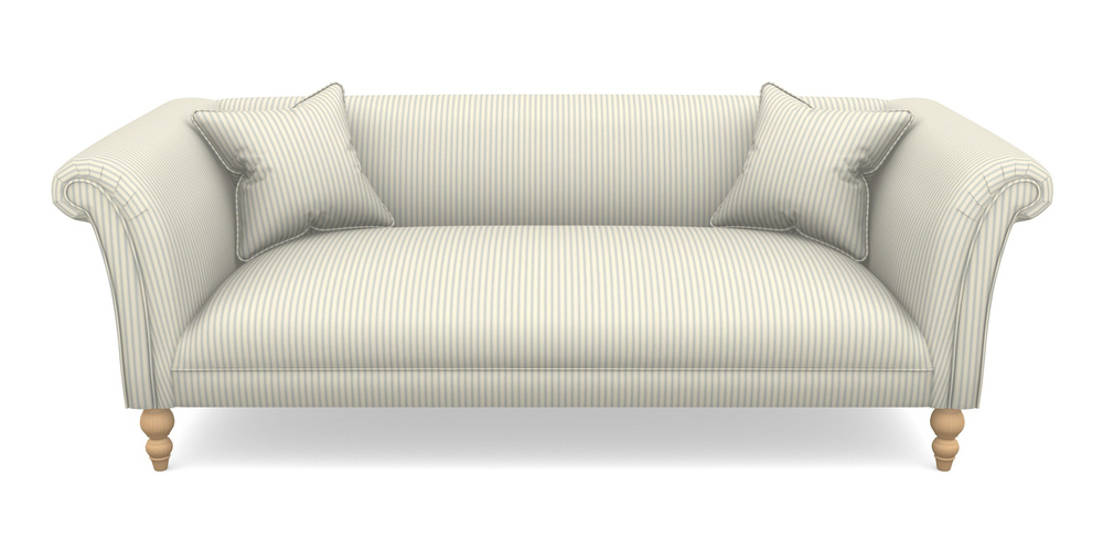 Product photograph of Woodbridge Bespoke 3 Seater Sofas In Cotton Stripe - Sky from Sofas and Stuff Limited