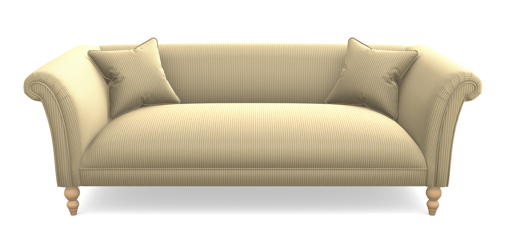 Product photograph of Woodbridge Bespoke 3 Seater Sofas In Cloth 21 - Simple Stripe - Canary from Sofas and Stuff Limited