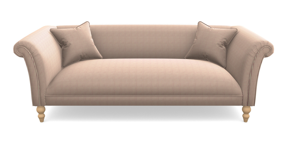 Product photograph of Woodbridge Bespoke 3 Seater Sofas In Cloth 21 - Simple Stripe - Cassis from Sofas and Stuff Limited