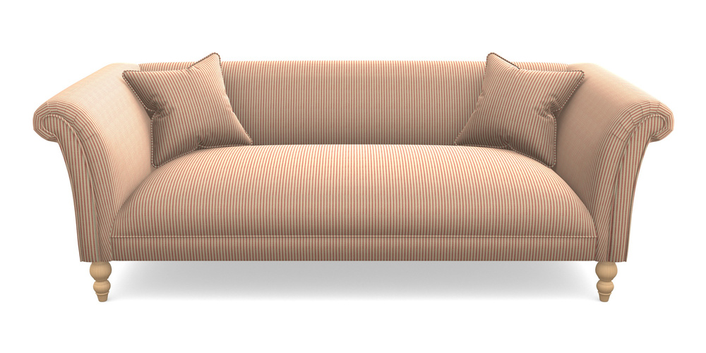 Product photograph of Woodbridge Bespoke 3 Seater Sofas In Cloth 21 - Simple Stripe - Ginger Snap from Sofas and Stuff Limited