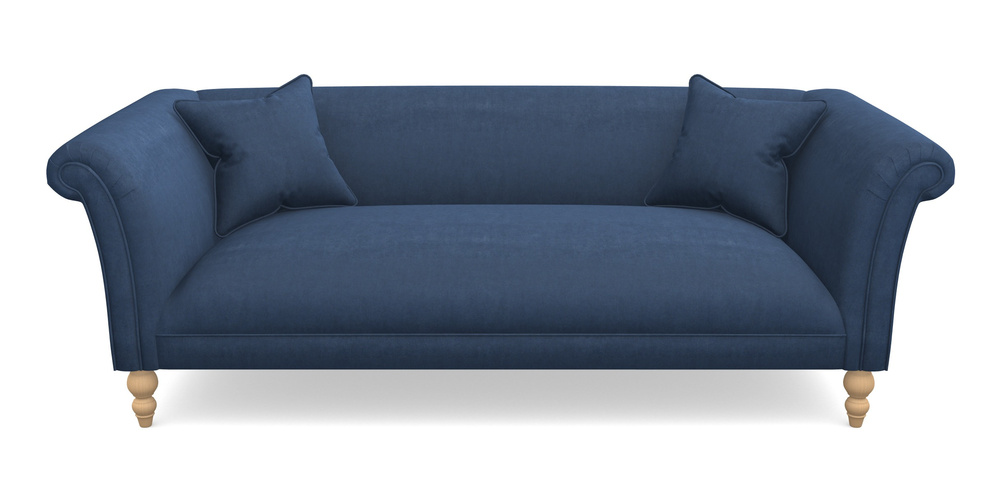 Product photograph of Woodbridge Bespoke 3 Seater Sofas In Clever Tough And Eco Velvet - Agean from Sofas and Stuff Limited