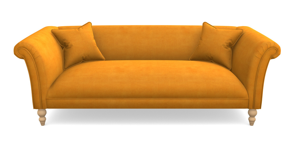 Product photograph of Woodbridge Bespoke 3 Seater Sofas In Clever Tough And Eco Velvet - Spice from Sofas and Stuff Limited