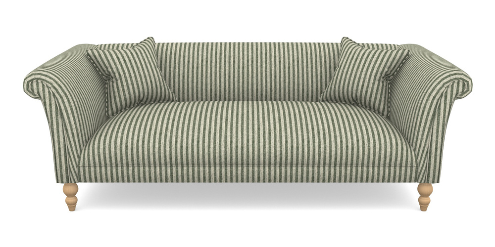 Product photograph of Woodbridge Bespoke 3 Seater Sofas In Cloth 22 - Pinstripe - Courgette from Sofas and Stuff Limited