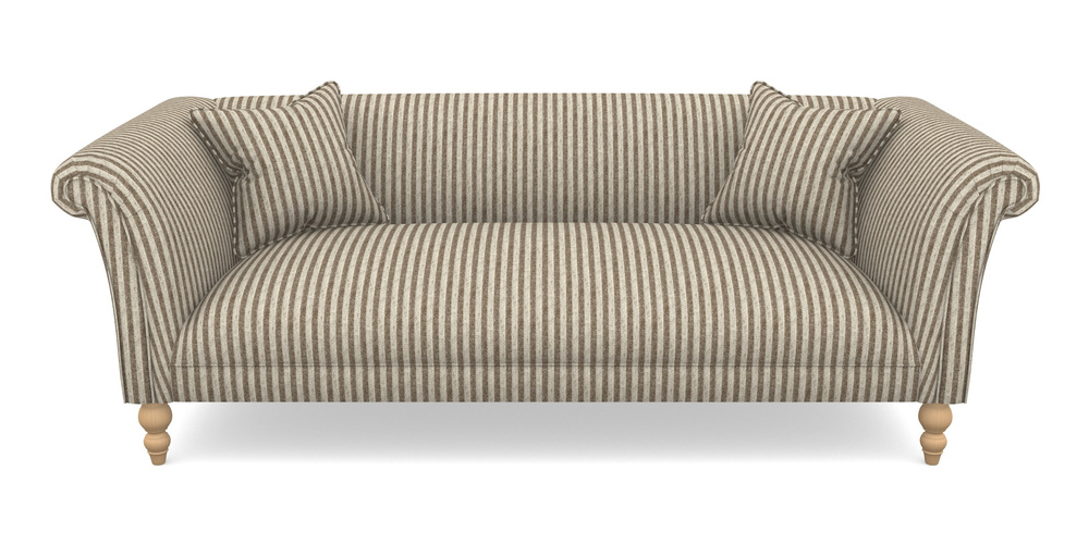 Product photograph of Woodbridge Bespoke 3 Seater Sofas In Cloth 22 - Pinstripe - Peat from Sofas and Stuff Limited