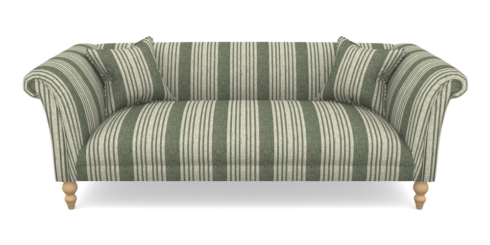 Product photograph of Woodbridge Bespoke 3 Seater Sofas In Cloth 22 - Bayadere - Courgette from Sofas and Stuff Limited