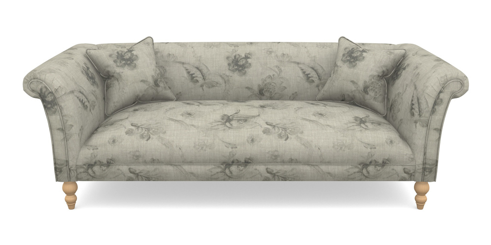 Product photograph of Woodbridge Bespoke 3 Seater Sofas In Floral Linen - Lela Mystery Oat Sepia from Sofas and Stuff Limited