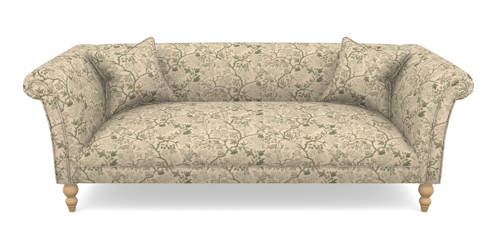 Product photograph of Woodbridge Bespoke 3 Seater Sofas In Rhs Collection - Gertrude Jekyll Linen Cotton Blend - Green from Sofas and Stuff Limited