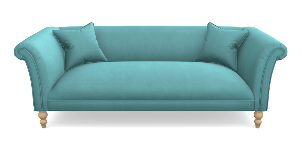 Product photograph of Woodbridge Bespoke 3 Seater Sofas In House Clever Velvet - Duck Egg from Sofas and Stuff Limited