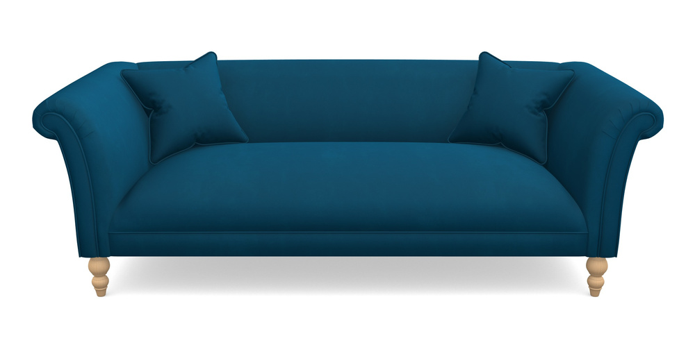 Product photograph of Woodbridge Bespoke 3 Seater Sofas In House Clever Velvet - Ocean from Sofas and Stuff Limited