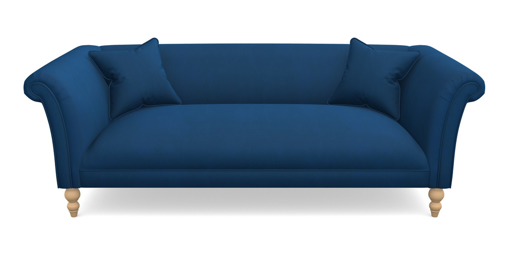 Product photograph of Woodbridge Bespoke 3 Seater Sofas In House Clever Velvet - Royal from Sofas and Stuff Limited