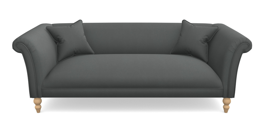 Product photograph of Woodbridge Bespoke 3 Seater Sofas In House Clever Velvet - Slate from Sofas and Stuff Limited