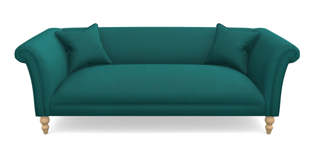 Product photograph of Woodbridge Bespoke 3 Seater Sofas In House Clever Velvet - Teal from Sofas and Stuff Limited