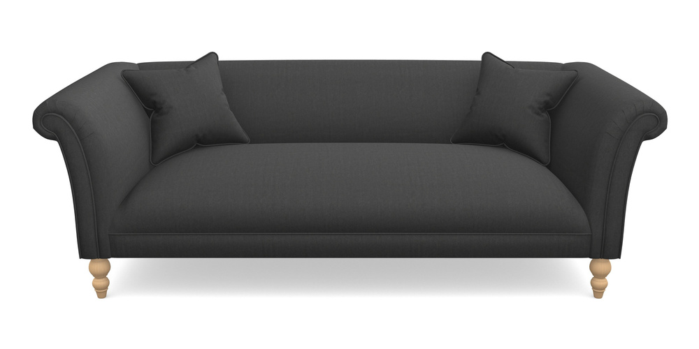 Product photograph of Woodbridge Bespoke 3 Seater Sofas In House Velvet - Charcoal from Sofas and Stuff Limited