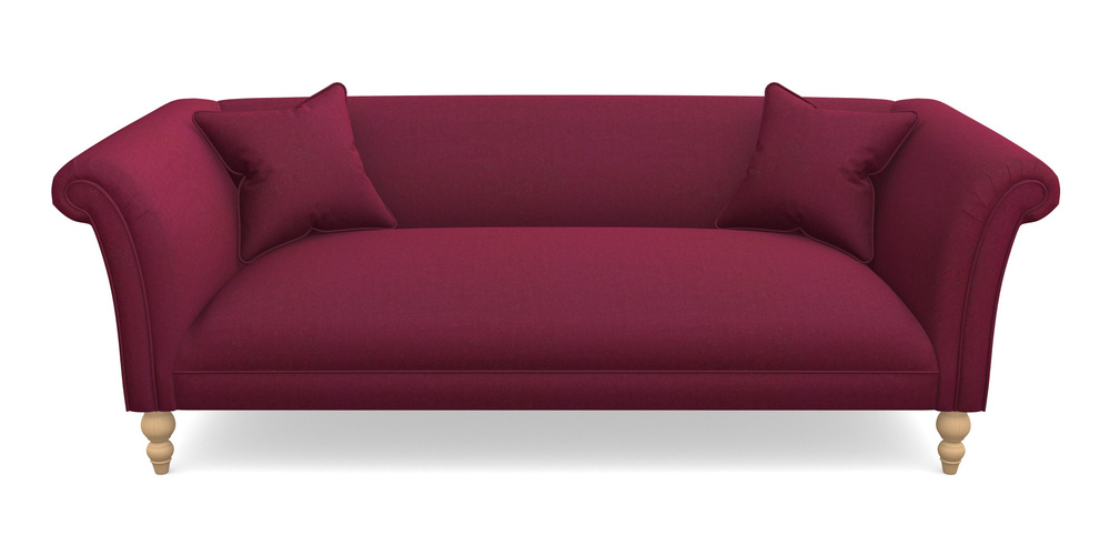 Product photograph of Woodbridge Bespoke 3 Seater Sofas In House Velvet - Claret from Sofas and Stuff Limited