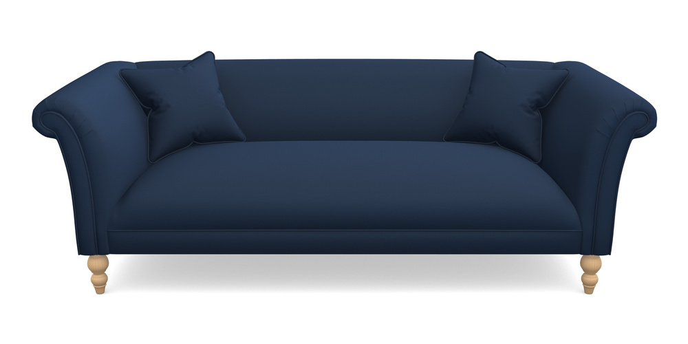 Product photograph of Woodbridge Bespoke 3 Seater Sofas In House Velvet - Indigo from Sofas and Stuff Limited