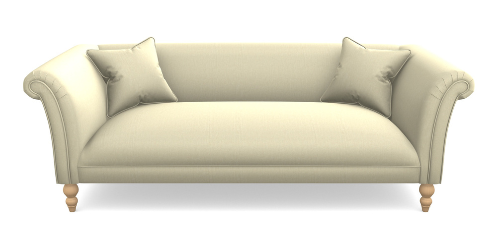 Product photograph of Woodbridge Bespoke 3 Seater Sofas In House Velvet - Latte from Sofas and Stuff Limited