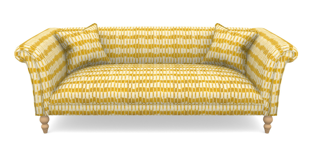 Product photograph of Woodbridge Bespoke 3 Seater Sofas In V A Brompton Collection - Ikat - Corn from Sofas and Stuff Limited