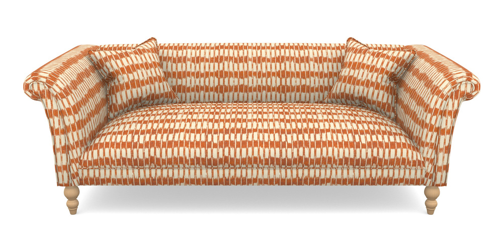 Product photograph of Woodbridge Bespoke 3 Seater Sofas In V A Brompton Collection - Ikat - Terracotta from Sofas and Stuff Limited