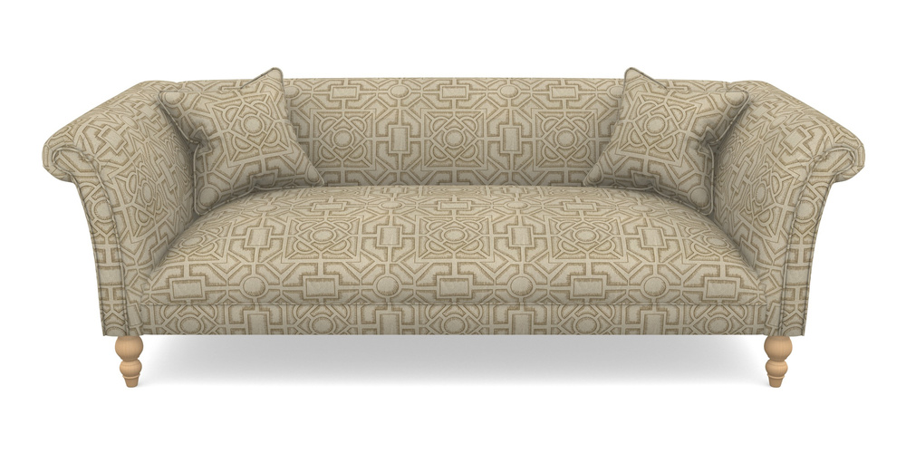 Product photograph of Woodbridge Bespoke 3 Seater Sofas In Rhs Collection - Large Knot Garden Linen - Gold from Sofas and Stuff Limited