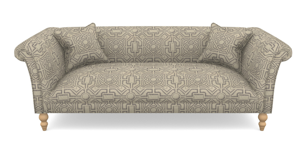 Product photograph of Woodbridge Bespoke 3 Seater Sofas In Rhs Collection - Large Knot Garden Linen - Grey from Sofas and Stuff Limited