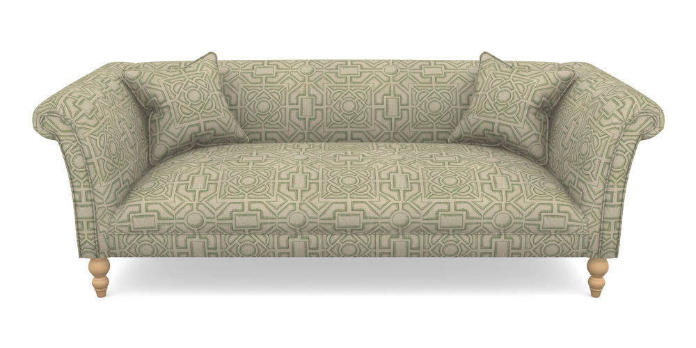 Product photograph of Woodbridge Bespoke 3 Seater Sofas In Rhs Collection - Large Knot Garden Linen - Green from Sofas and Stuff Limited