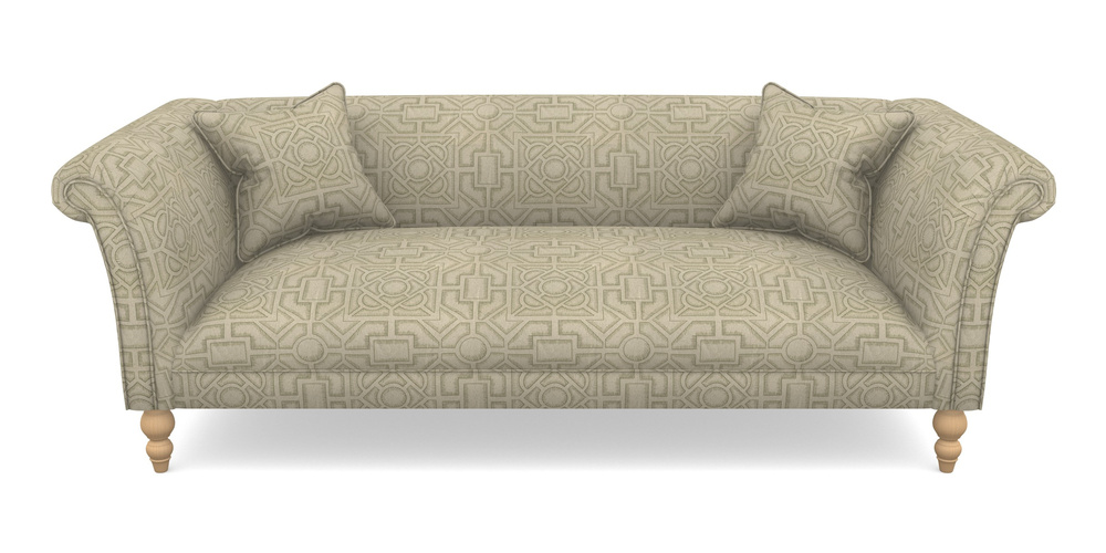 Product photograph of Woodbridge Bespoke 3 Seater Sofas In Rhs Collection - Large Knot Garden Linen - Pistachio from Sofas and Stuff Limited