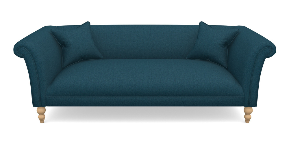 Product photograph of Woodbridge Bespoke 3 Seater Sofas In Plain Linen Cotton - Ink Pot from Sofas and Stuff Limited