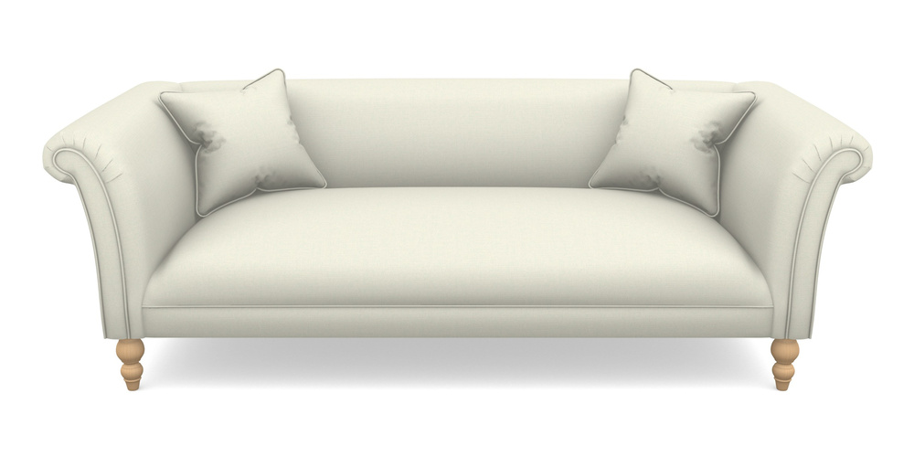 Product photograph of Woodbridge Bespoke 3 Seater Sofas In Plain Linen Cotton - Meringue from Sofas and Stuff Limited