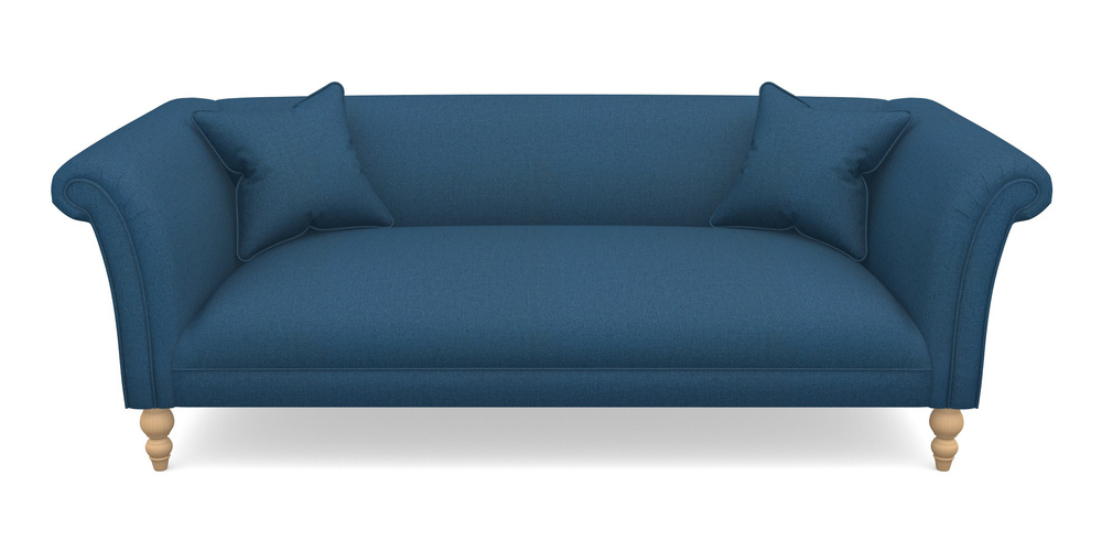 Product photograph of Woodbridge Bespoke 3 Seater Sofas In Plain Linen Cotton - Royal Navy from Sofas and Stuff Limited