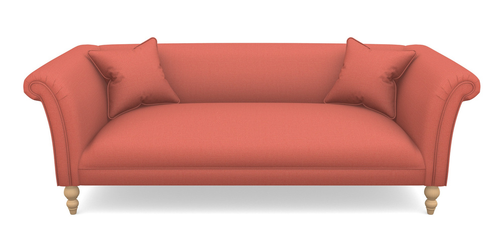 Product photograph of Woodbridge Bespoke 3 Seater Sofas In Plain Linen Cotton - Tequila Sunset from Sofas and Stuff Limited