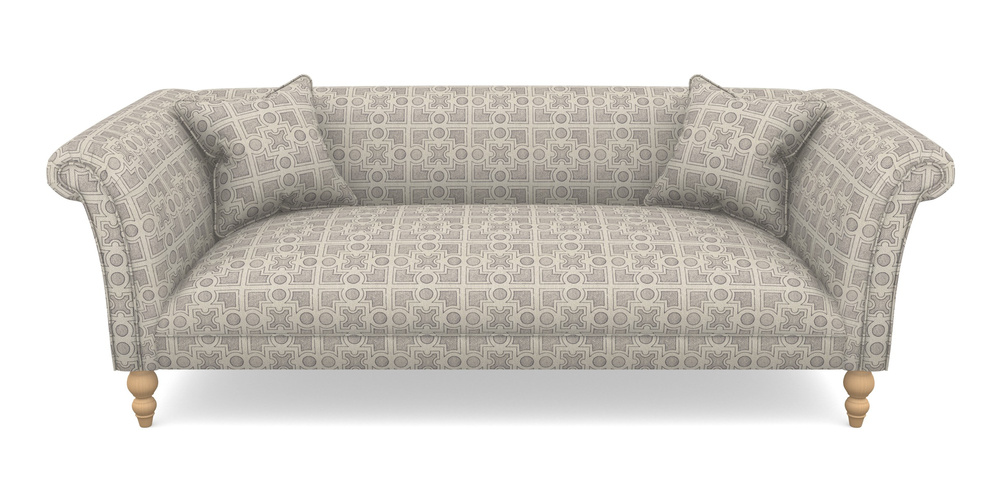 Product photograph of Woodbridge Bespoke 3 Seater Sofas In Rhs Collection - Small Knot Garden Cotton Weave - Grey from Sofas and Stuff Limited