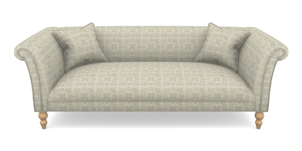 Product photograph of Woodbridge Bespoke 3 Seater Sofas In Rhs Collection - Small Knot Garden Cotton Weave - Pistachio from Sofas and Stuff Limited