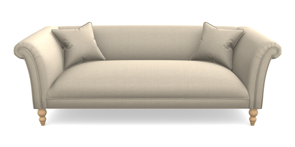 Product photograph of Woodbridge Bespoke 3 Seater Sofas In Super Soft Velvet - Hessian from Sofas and Stuff Limited