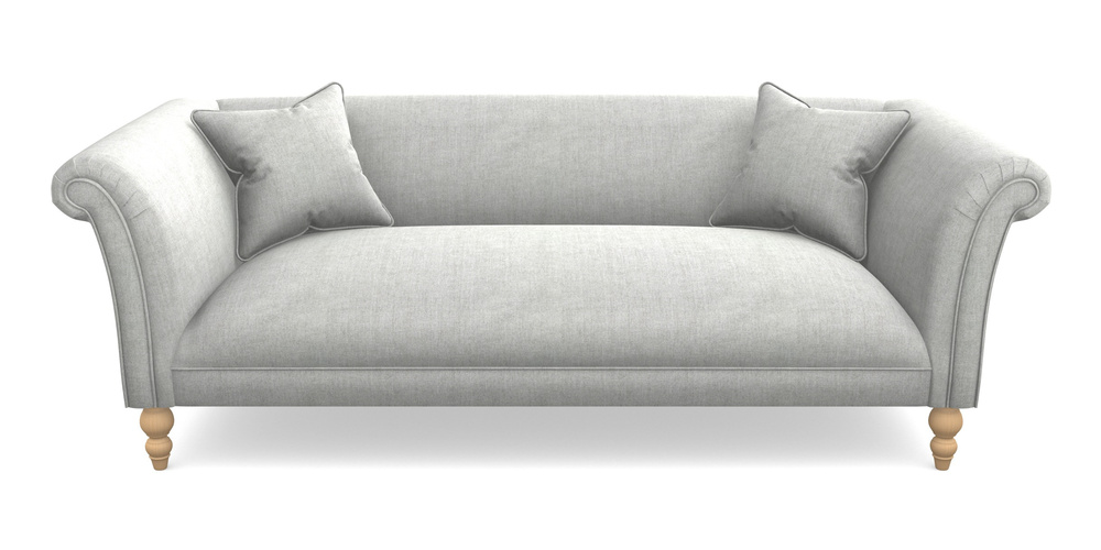 Product photograph of Woodbridge Bespoke 3 Seater Sofas In Super Soft Velvet - Silver from Sofas and Stuff Limited