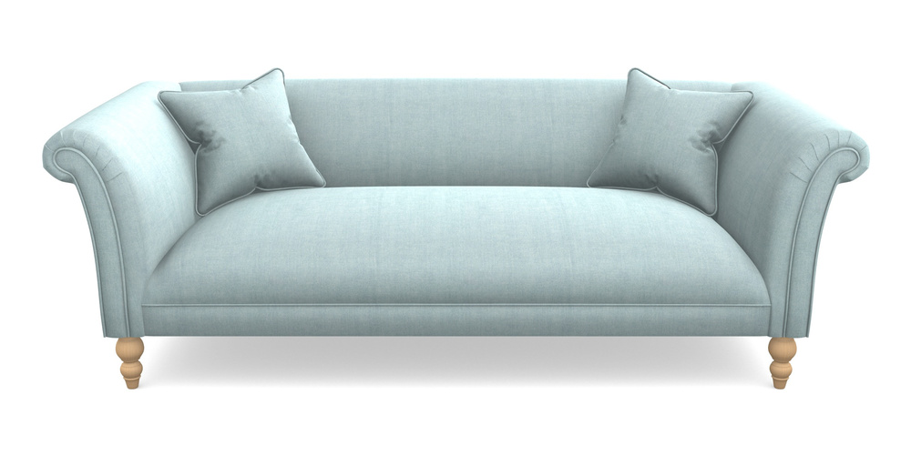 Product photograph of Woodbridge Bespoke 3 Seater Sofas In Super Soft Velvet - Sky from Sofas and Stuff Limited