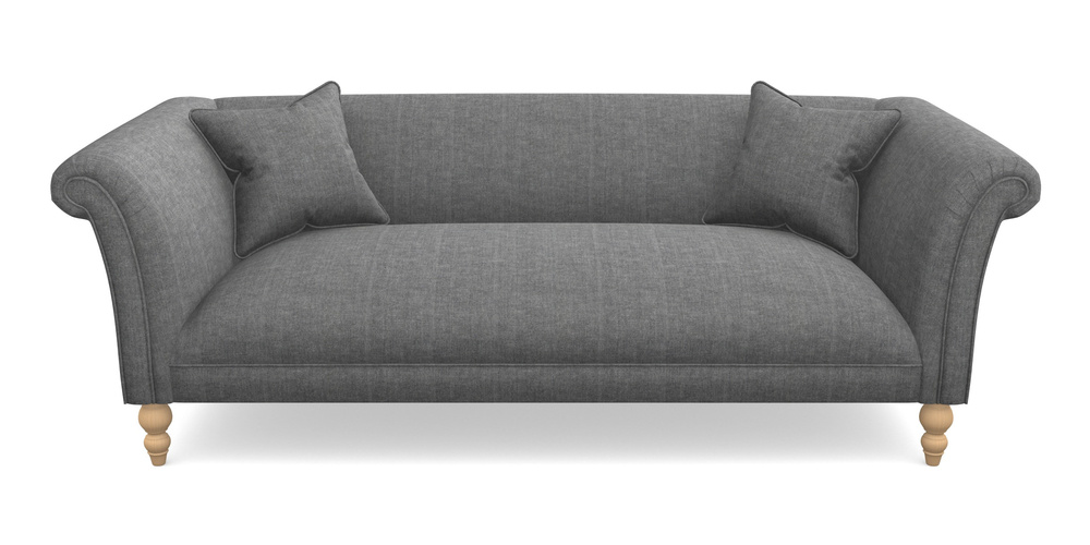 Product photograph of Woodbridge Bespoke 3 Seater Sofas In Super Soft Velvet - Steel from Sofas and Stuff Limited