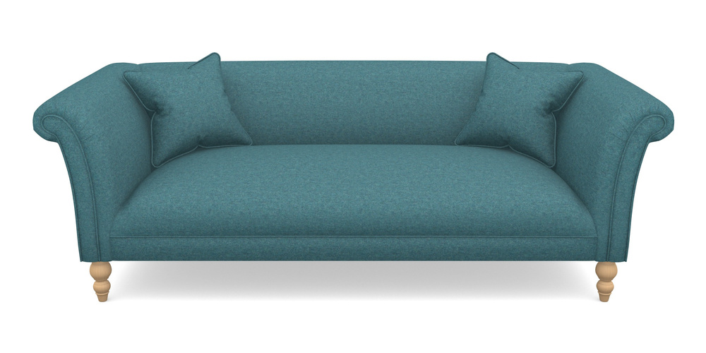 Product photograph of Woodbridge Bespoke 3 Seater Sofas In Soft Wool - Cerulean from Sofas and Stuff Limited