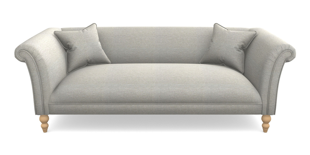 Product photograph of Woodbridge Bespoke 3 Seater Sofas In Textured Velvet - Silver from Sofas and Stuff Limited