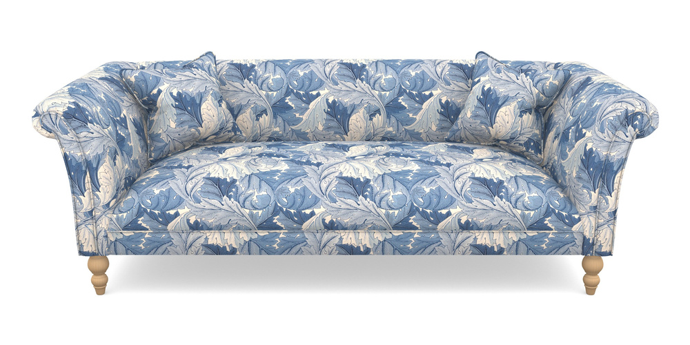 Product photograph of Woodbridge Bespoke 3 Seater Sofas In William Morris Collection - Acanthus - Woad from Sofas and Stuff Limited