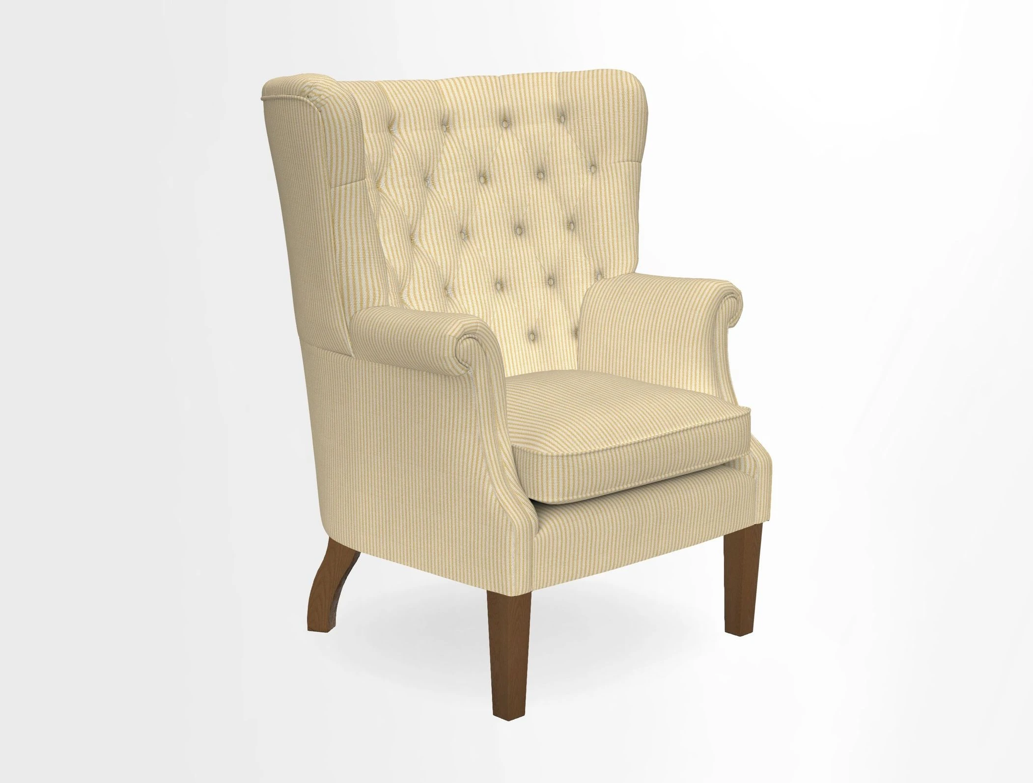Whitewell Chair in RHS Collection Gertrude Jekyll Lattice Navy with Seat Back and Arms in Mohair Velvet Petrol