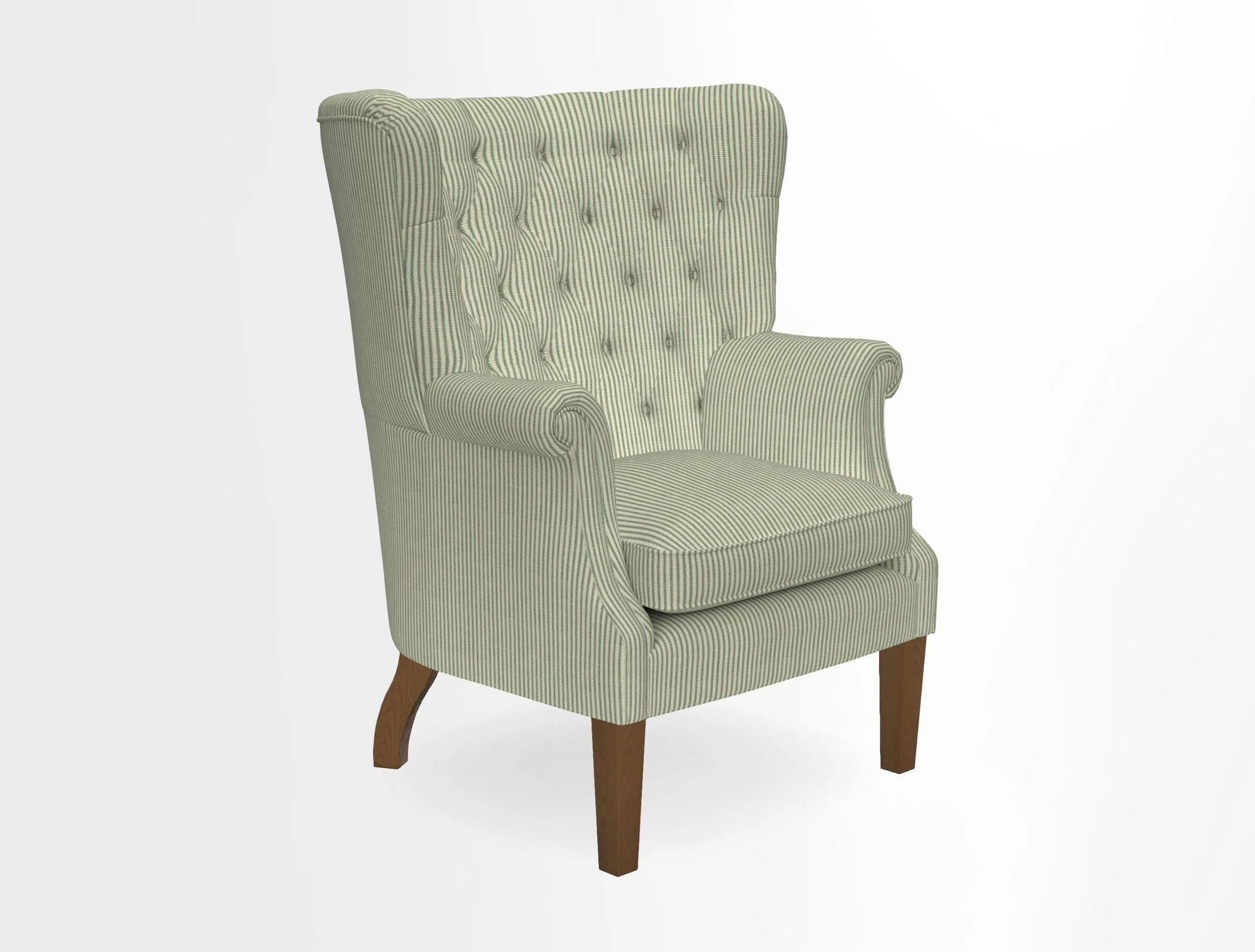 Whitewell Chair in RHS Collection Gertrude Jekyll Lattice Navy with Seat Back and Arms in Mohair Velvet Petrol
