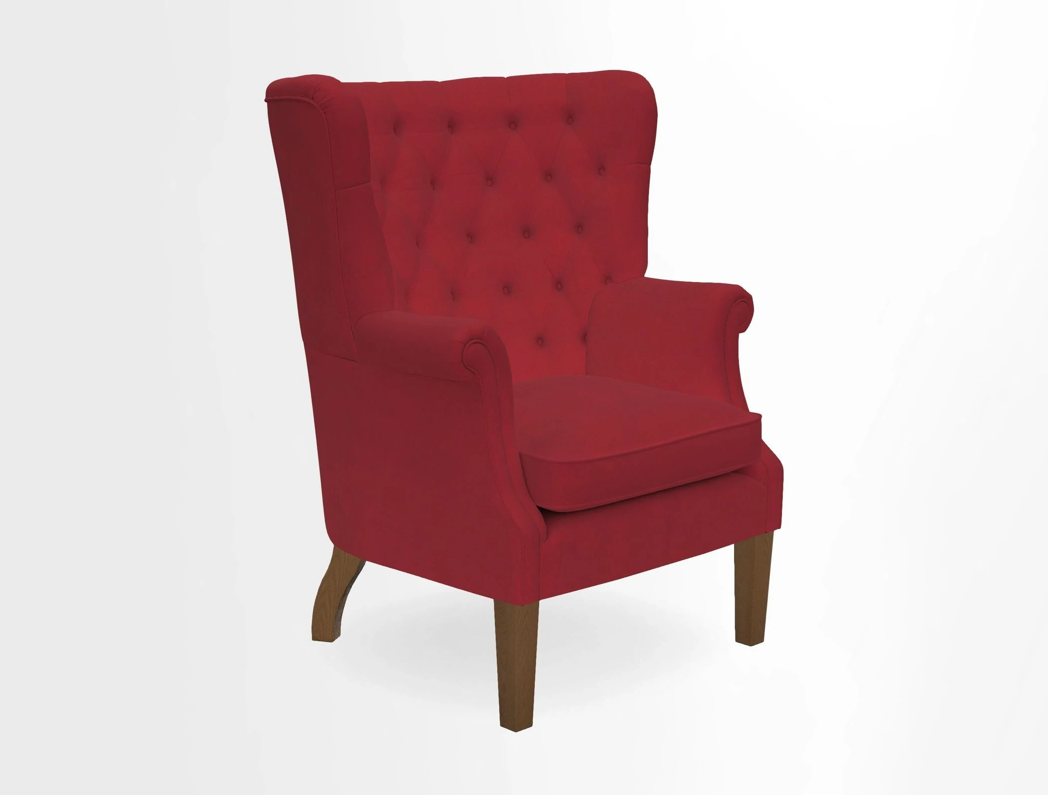 Whitewell Chair in RHS Collection Gertrude Jekyll Lattice Navy with Seat Back and Arms in Mohair Velvet Petrol