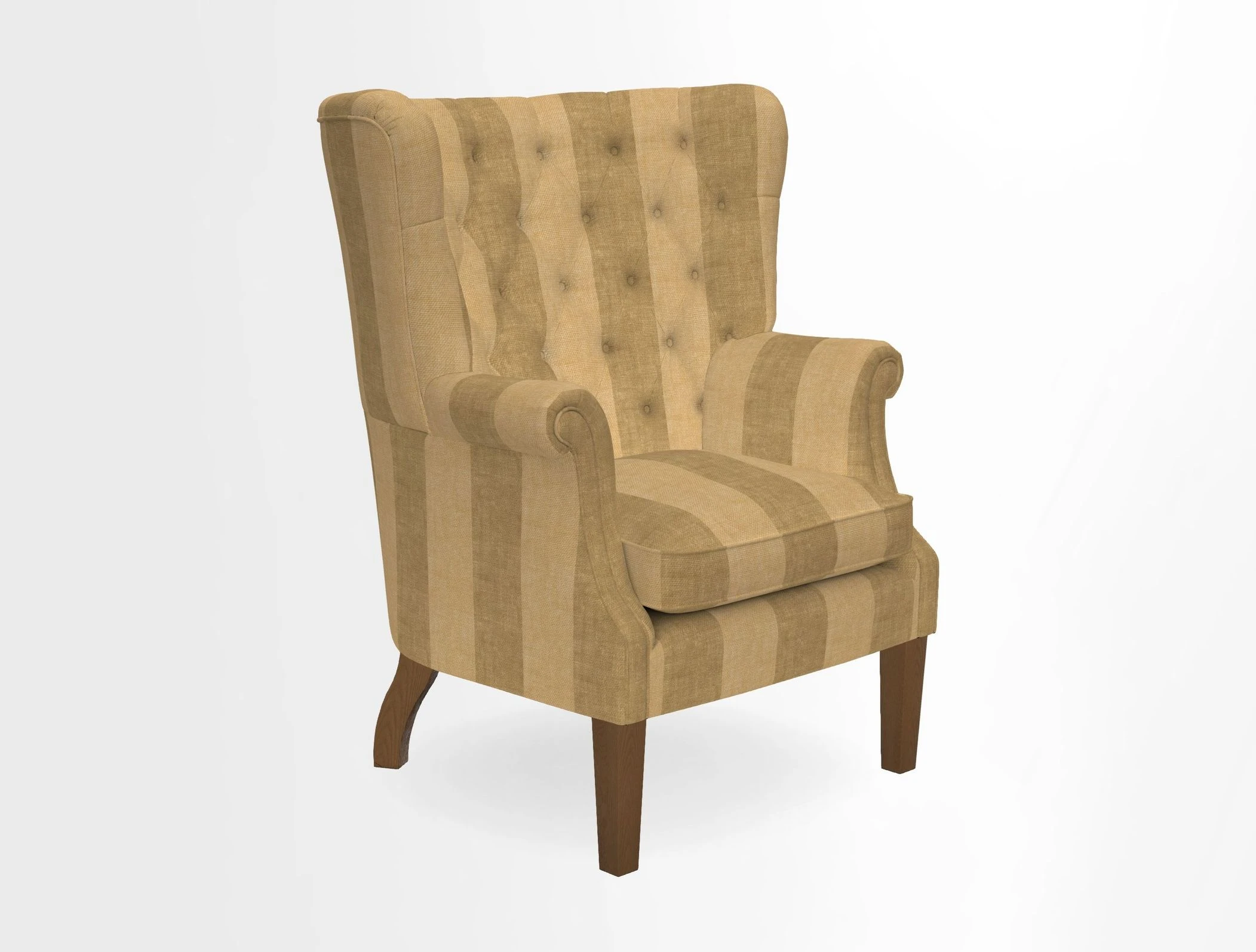 Whitewell Chair in RHS Collection Gertrude Jekyll Lattice Navy with Seat Back and Arms in Mohair Velvet Petrol